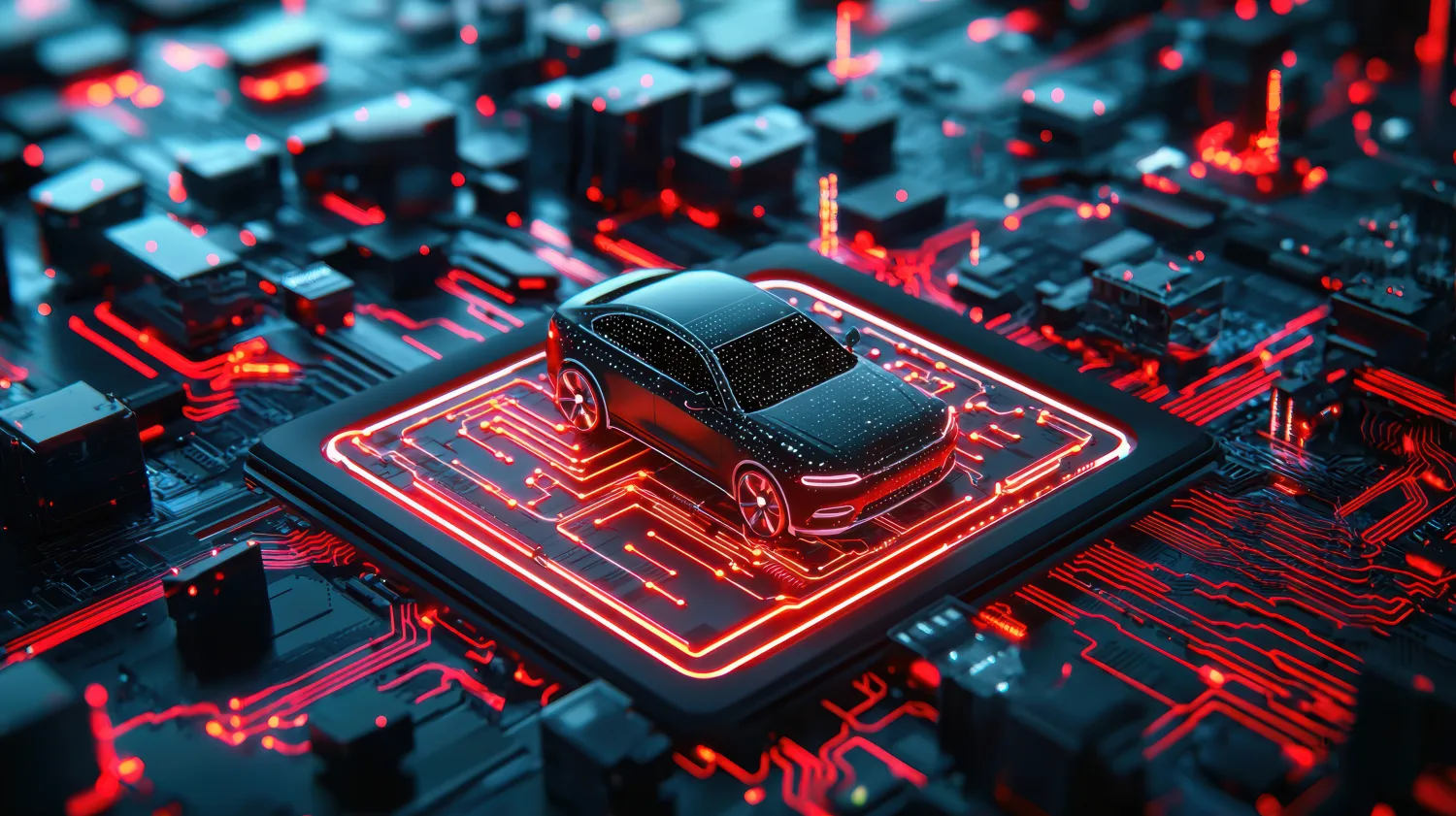Engineers working on in-vehicle software for software-defined mobility